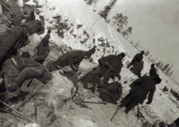 construcción en la epoca de Stalin foto de Aleksandr Mijáilovich Ródchenko