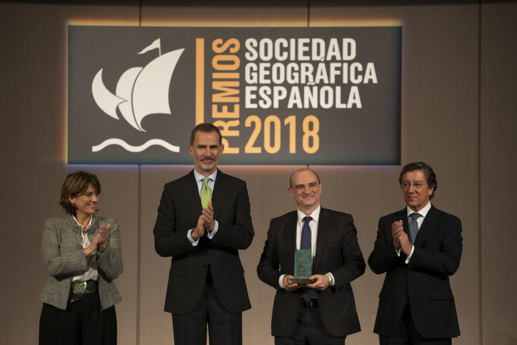 Atlas Nacional de España, Premio Comunicación SGE 2018