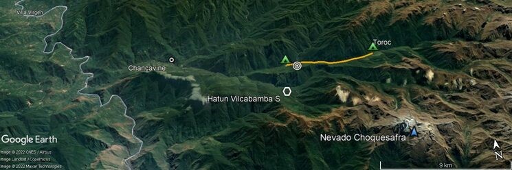 Ruta de Patibamba a Toroc