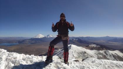 Cumbre en el Acotango