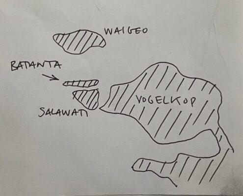 Mapa improvisado. Autor: Borja Milá