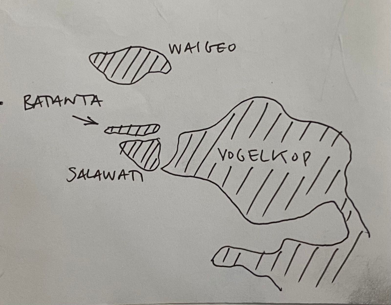Mapa improvisado. Autor: Borja Milá